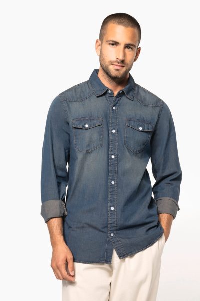 Chemise denim manches longues – Image 10