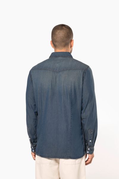 Chemise denim manches longues – Image 2