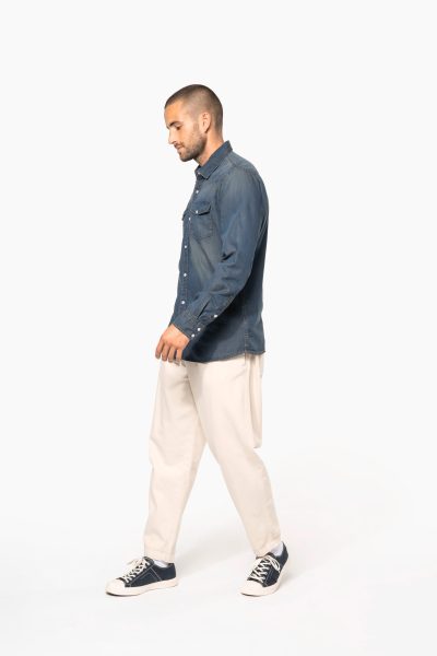 Chemise denim manches longues – Image 7