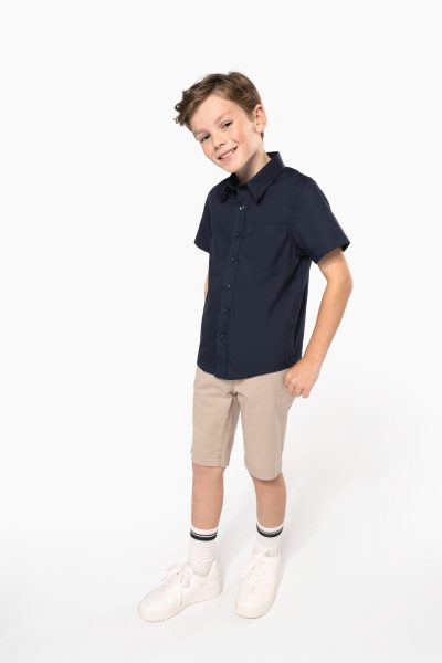 Chemise popeline manches courtes enfant – Image 7