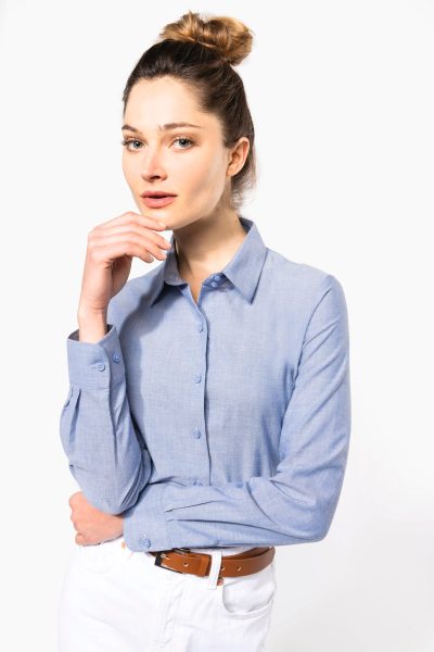 Chemise Oxford manches longues femme