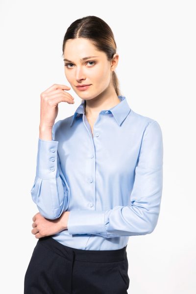 Chemise manches longues sans repassage femme – Image 3