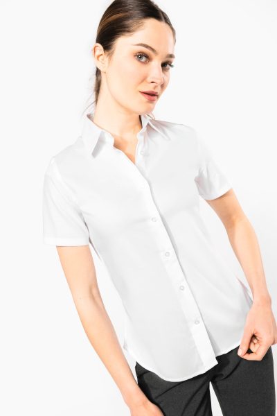 Chemise manches courtes sans repassage femme – Image 3