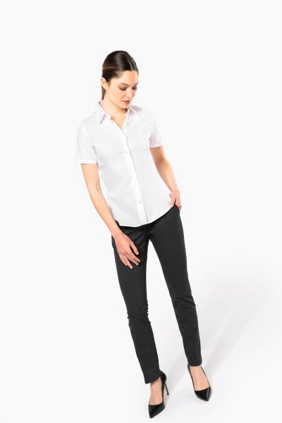 Chemise manches courtes sans repassage femme – Image 5
