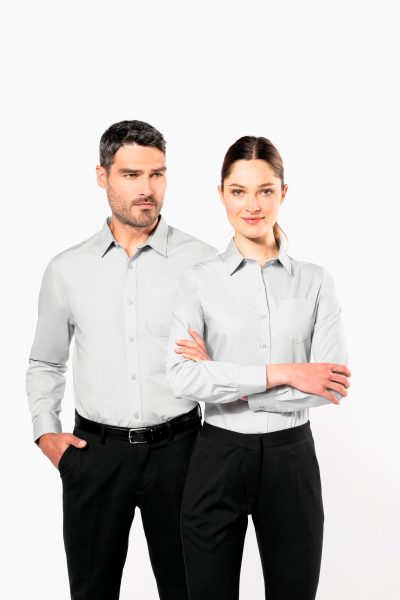 Chemise popeline manches longues femme – Image 6
