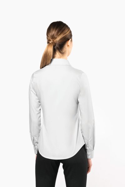 Chemise popeline manches longues femme – Image 2