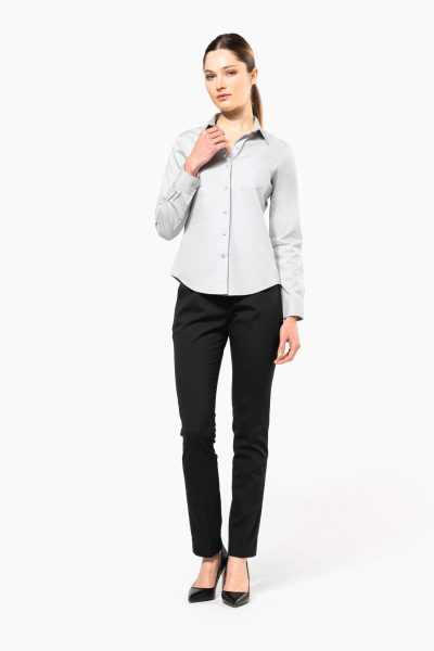Chemise popeline manches longues femme – Image 4