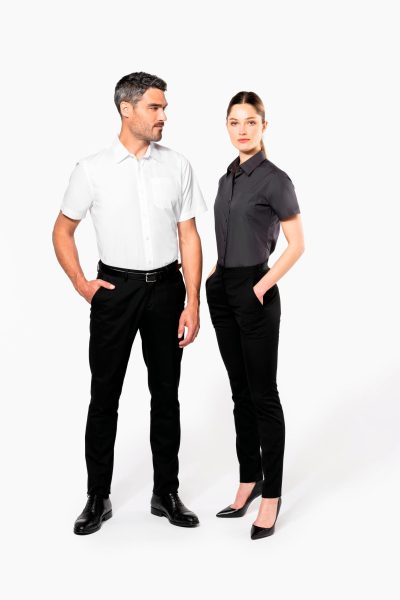 Chemise popeline manches courtes femme – Image 7