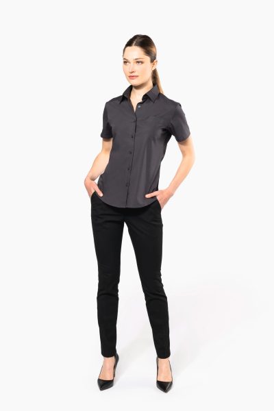 Chemise popeline manches courtes femme – Image 5