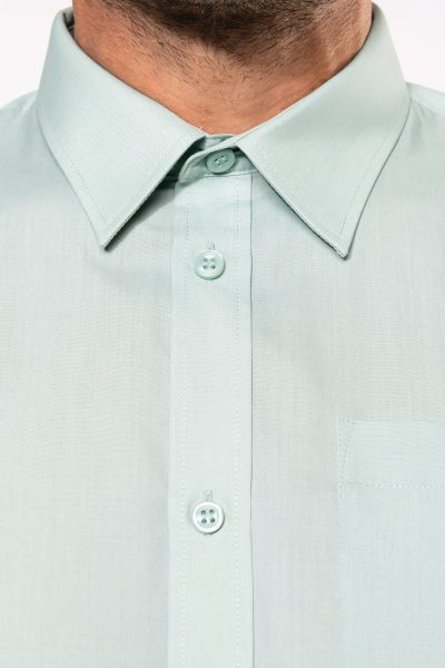 Chemise popeline polycoton manches courtes entretien facile homme – Image 8