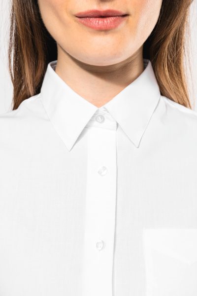 Chemise popeline polycoton manches 3/4 entretien facile femme – Image 6