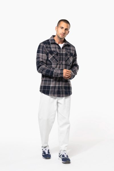 Surchemise à carreaux doublée sherpa homme – Image 10