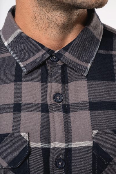 Surchemise à carreaux doublée sherpa homme – Image 6