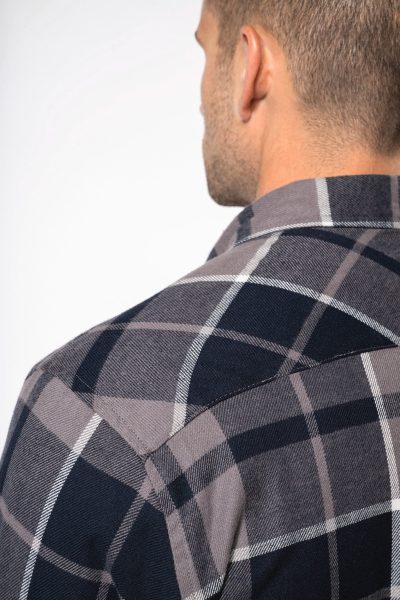 Surchemise à carreaux doublée sherpa homme – Image 4