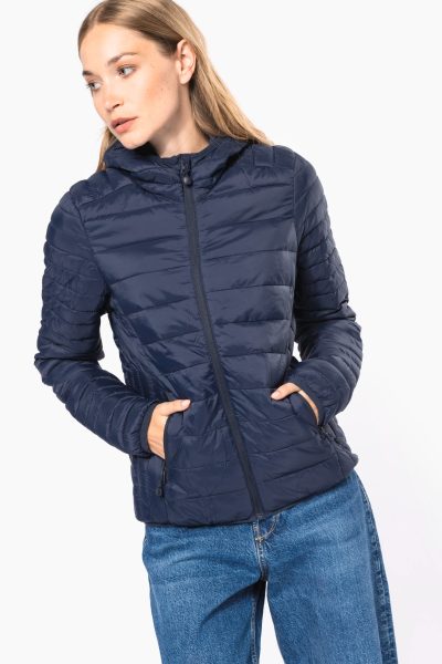 Doudoune légère capuche femme – Image 3