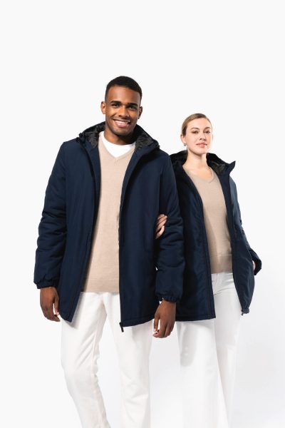 Parka à capuche recyclée unisexe