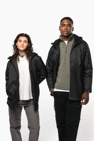 Veste à capuche avec doublure en micropolaire unisexe – Image 12