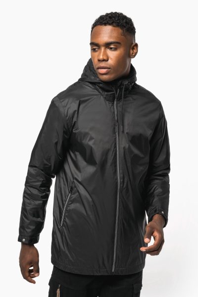 Veste à capuche avec doublure en micropolaire unisexe – Image 2