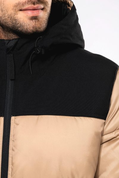Parka matelassée à capuche bi-ton unisexe – Image 14
