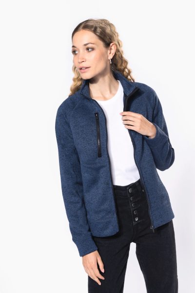 Veste zippée chinée femme – Image 3