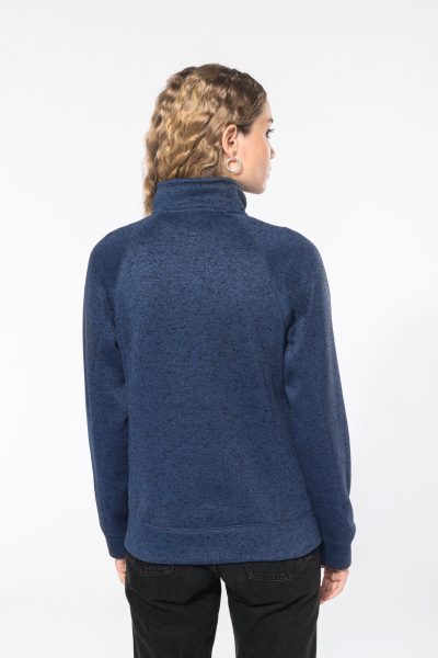 Veste zippée chinée femme – Image 2