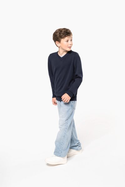 Pull col V enfant – Image 7