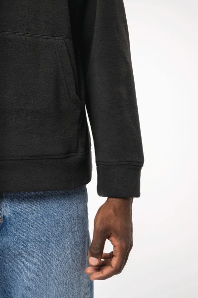 Sweat-shirt à capuche oversize en micropolaire recyclée unisexe – Image 5