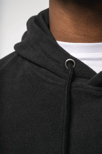 Sweat-shirt à capuche oversize en micropolaire recyclée unisexe – Image 6