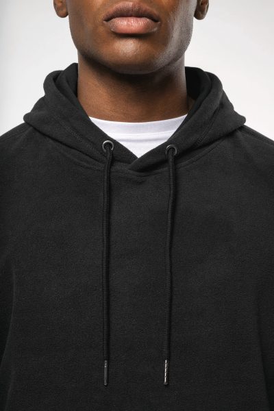 Sweat-shirt à capuche oversize en micropolaire recyclée unisexe – Image 4
