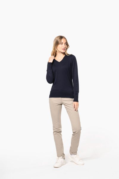 Pull col V femme – Image 7