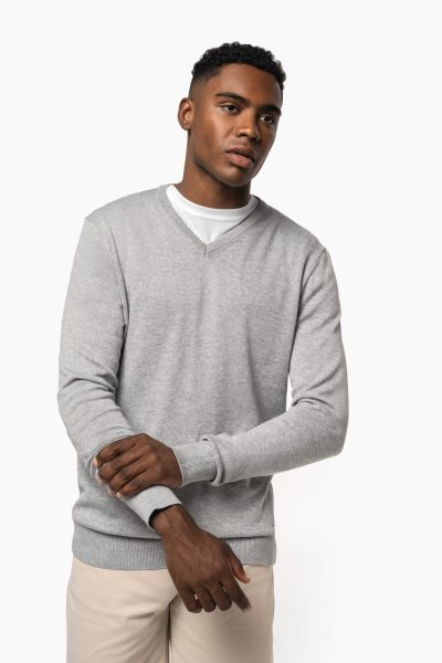 Pull col en V écoresponsable homme – Image 6