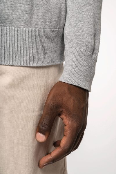Pull col en V écoresponsable homme – Image 4