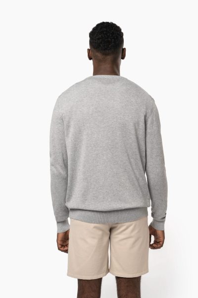 Pull col en V écoresponsable homme – Image 2