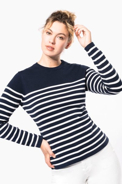 Pull marin femme