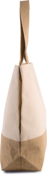 Sac shopping en toiles de coton et jute – Image 3