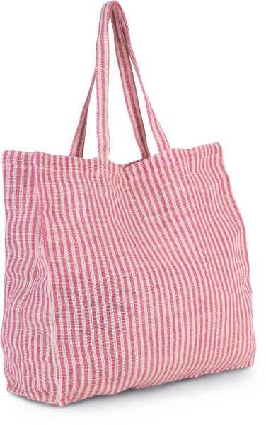 Sac shopping à rayures en juco – Image 4