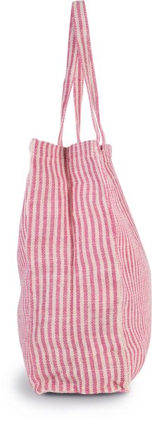 Sac shopping à rayures en juco – Image 3