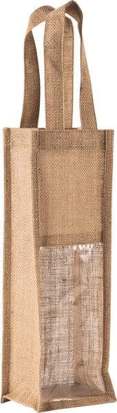 Sac porte-bouteille en jute – Image 2