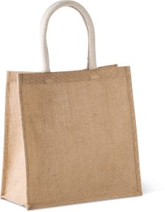 Sac style cabas en toile de jute - grand modèle