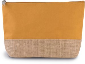 Pochette en toiles de coton et jute