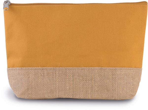 Pochette en toiles de coton et jute