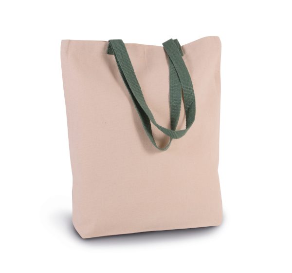 Sac shopping à soufflet avec poignées contrastées – Image 2