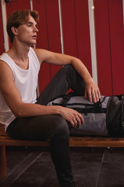 Sac de sport forme tube avec compartiment chaussures séparé – Image 3