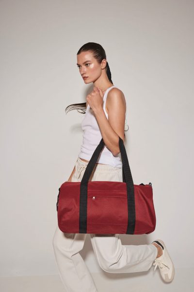 Sac tubulaire recyclé avec poche frontale – Image 2