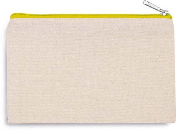 Pochette en coton canvas - petit modèle