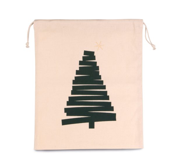 Sac coton à cordon motif sapin – Image 2