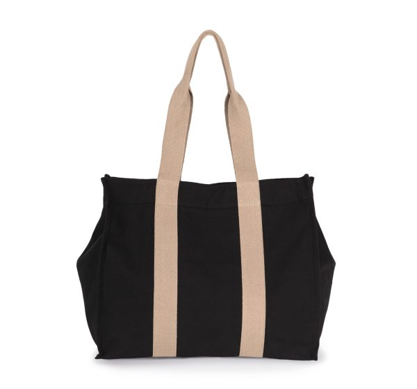 Grand sac shopping à soufflet recyclé