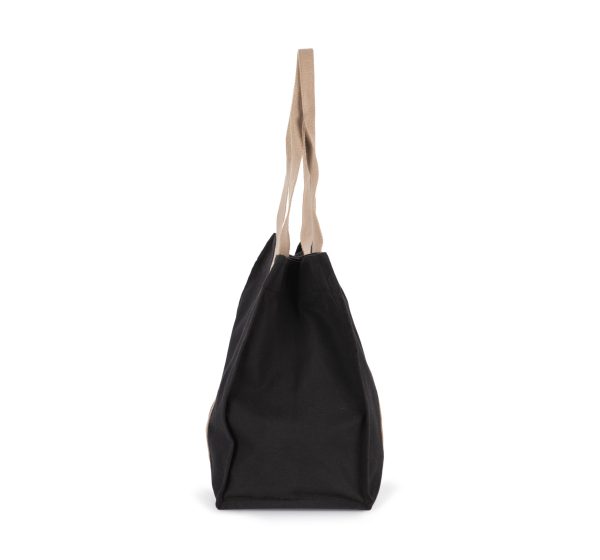 Grand sac shopping à soufflet recyclé – Image 3