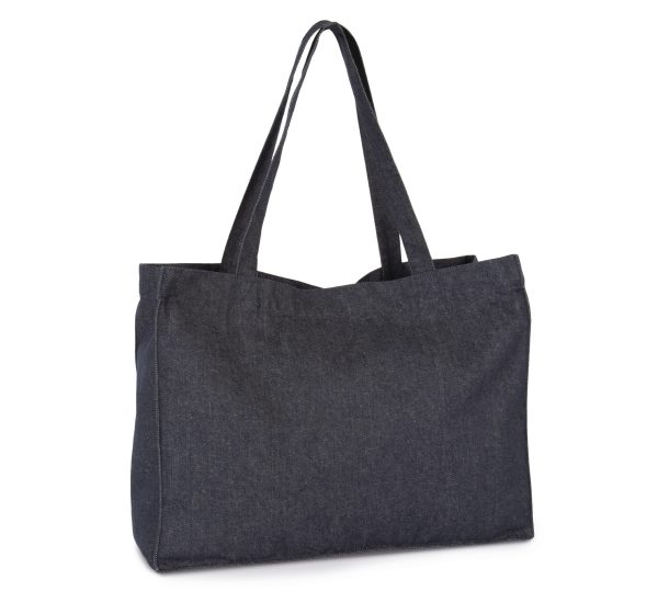 Grand sac shopping denim
