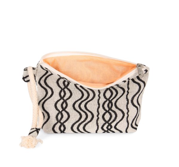 Pochette zippée recyclée - Motif vague – Image 2